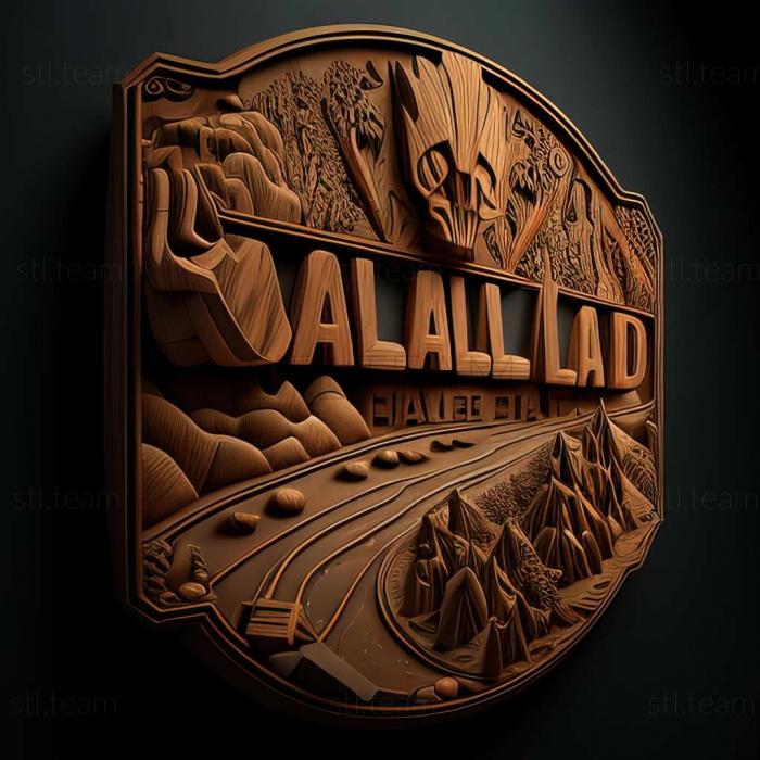 3D model Road to Ballhalla game (STL)